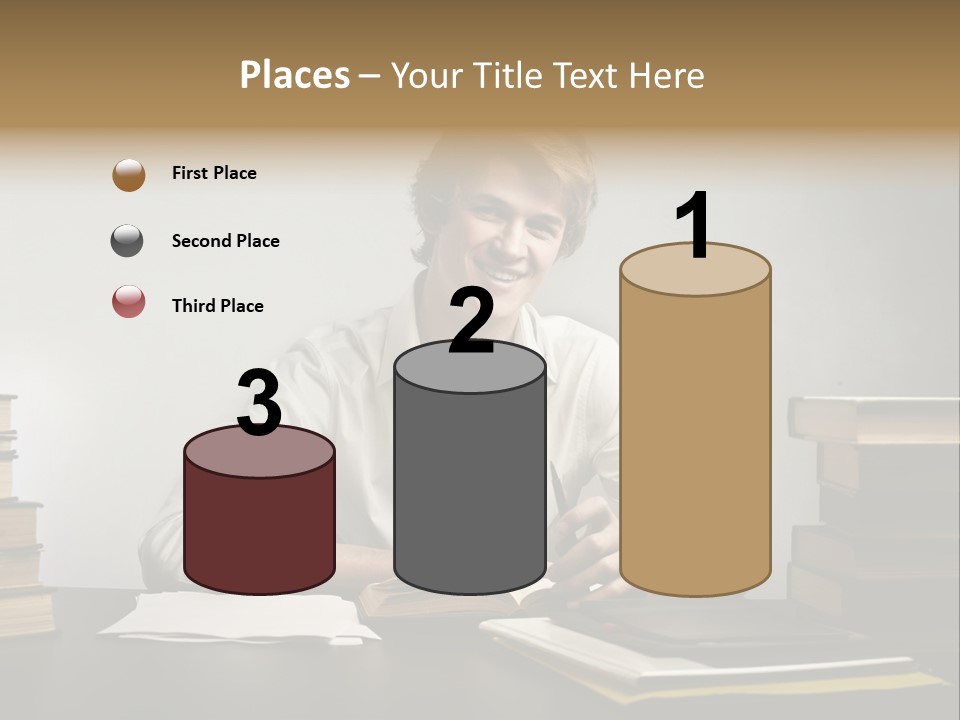 Guy Computer Earn PowerPoint Template