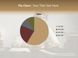 Guy Computer Earn PowerPoint Template