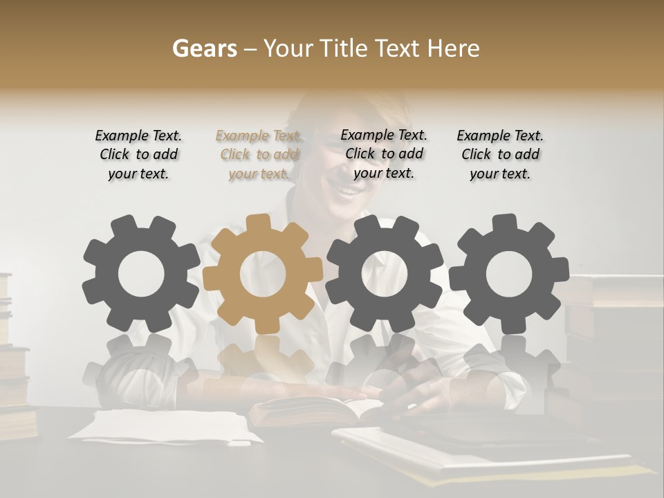 Guy Computer Earn PowerPoint Template