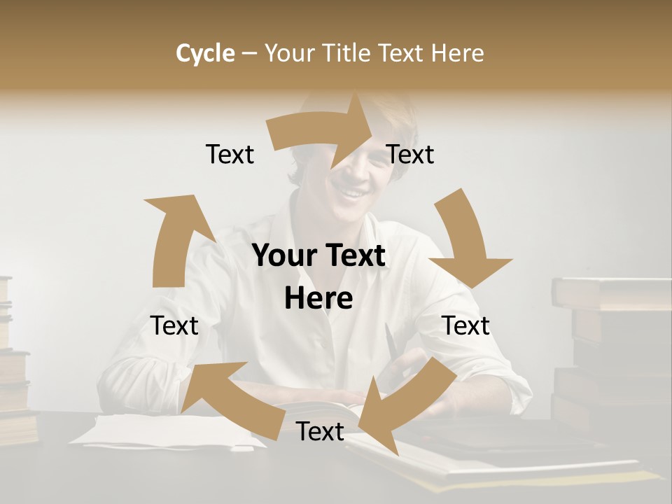 Guy Computer Earn PowerPoint Template