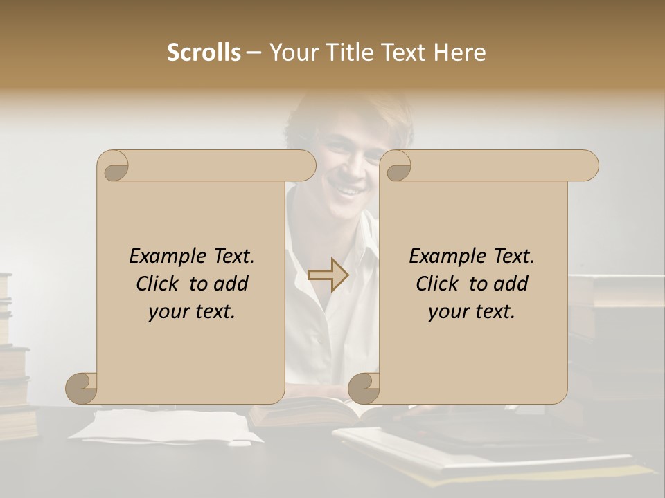 Guy Computer Earn PowerPoint Template
