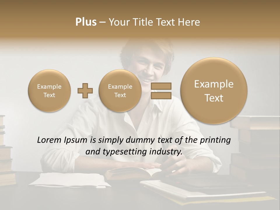 Guy Computer Earn PowerPoint Template
