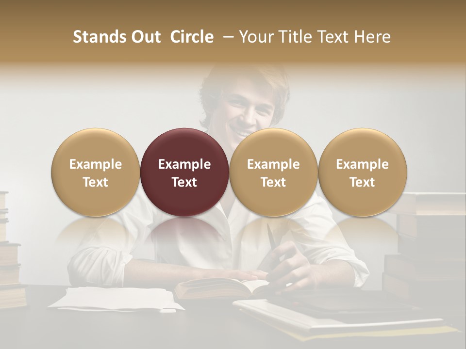 Guy Computer Earn PowerPoint Template