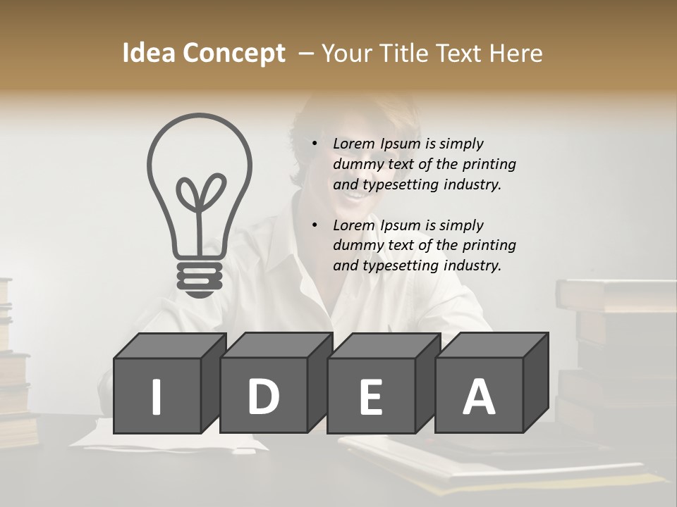 Guy Computer Earn PowerPoint Template