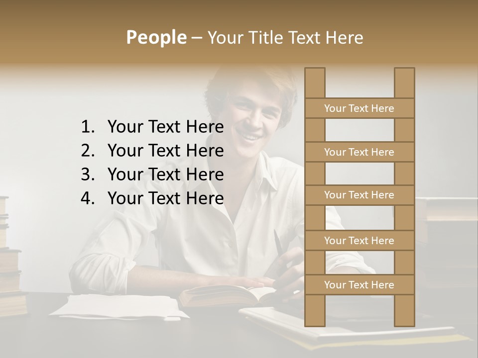 Guy Computer Earn PowerPoint Template