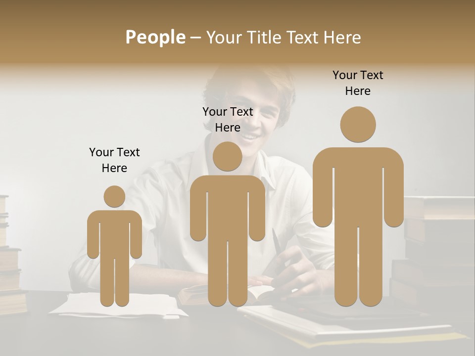 Guy Computer Earn PowerPoint Template