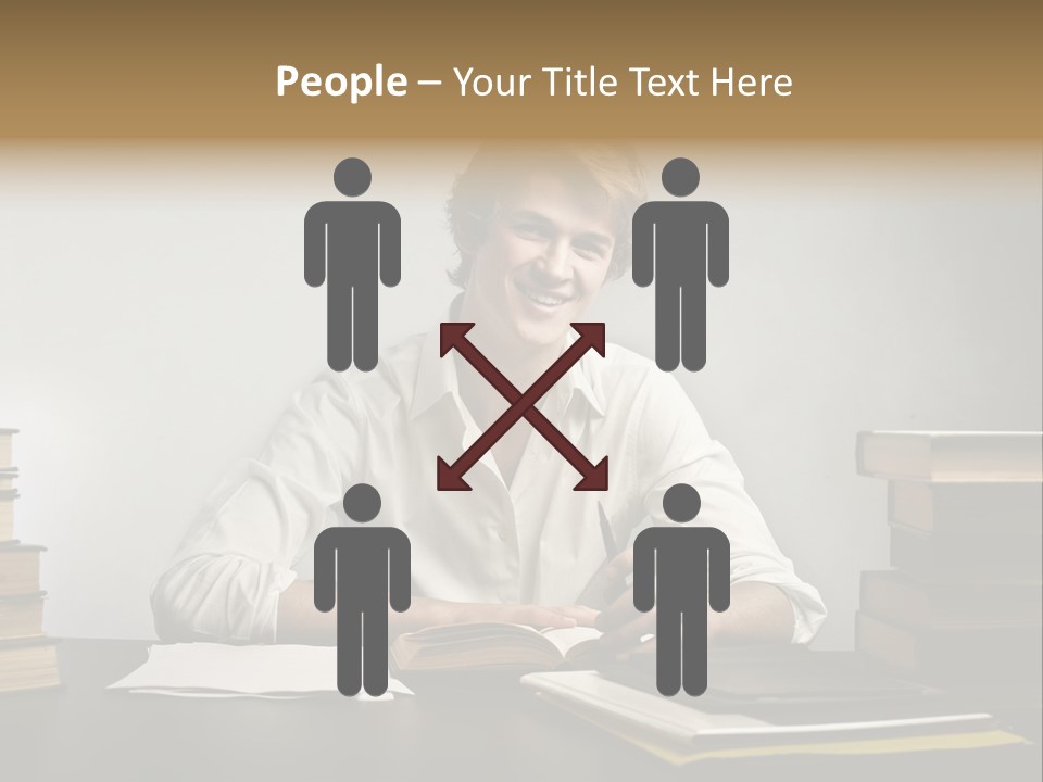 Guy Computer Earn PowerPoint Template