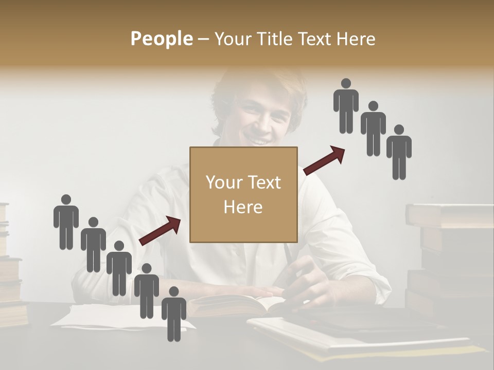 Guy Computer Earn PowerPoint Template