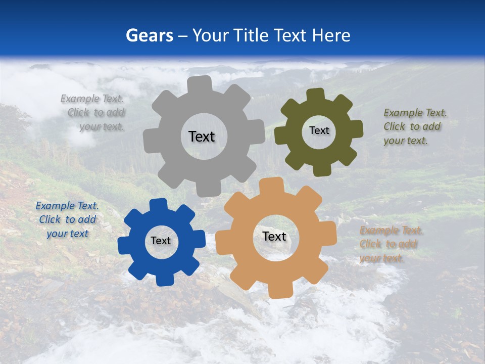 Travel Sunlight Countryside PowerPoint Template