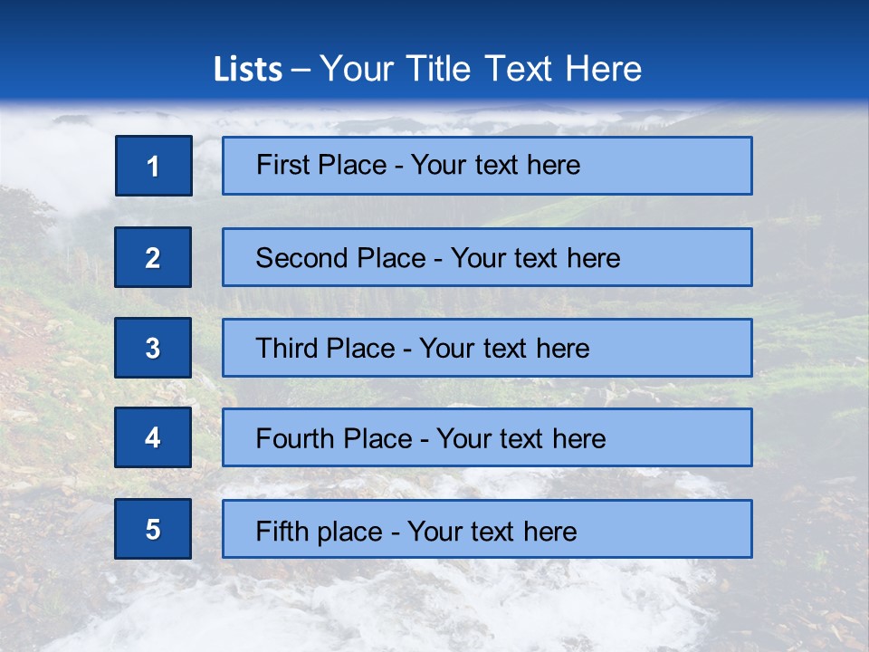 Travel Sunlight Countryside PowerPoint Template