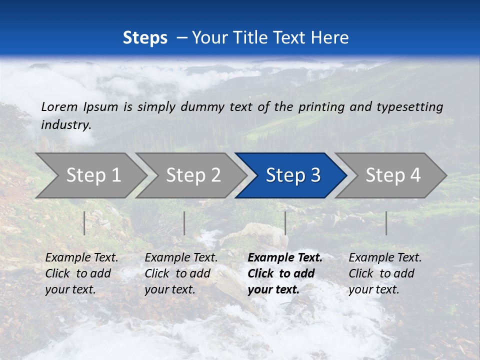 Travel Sunlight Countryside PowerPoint Template