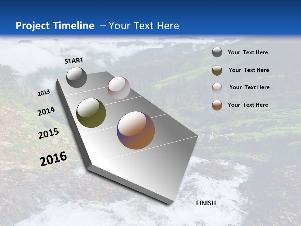 Travel Sunlight Countryside PowerPoint Template