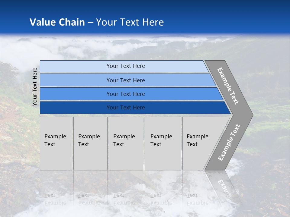 Travel Sunlight Countryside PowerPoint Template