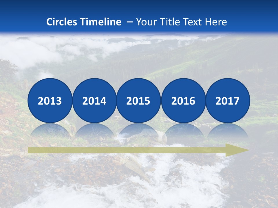 Travel Sunlight Countryside PowerPoint Template