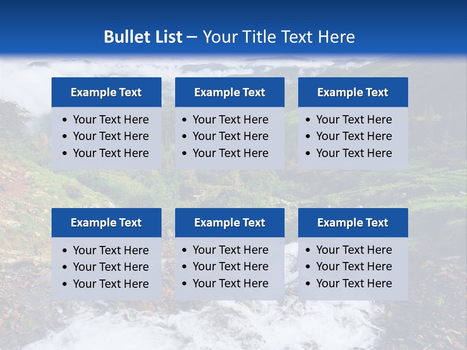Travel Sunlight Countryside PowerPoint Template