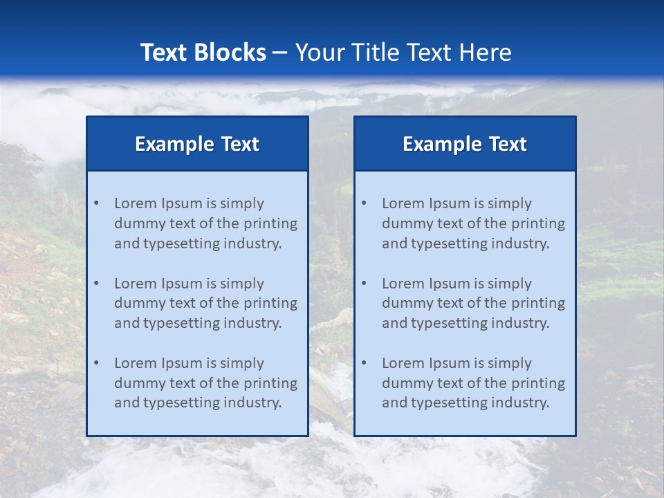 Travel Sunlight Countryside PowerPoint Template