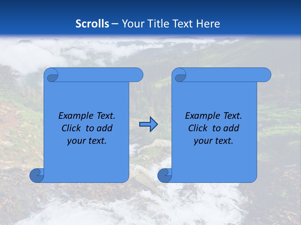 Travel Sunlight Countryside PowerPoint Template