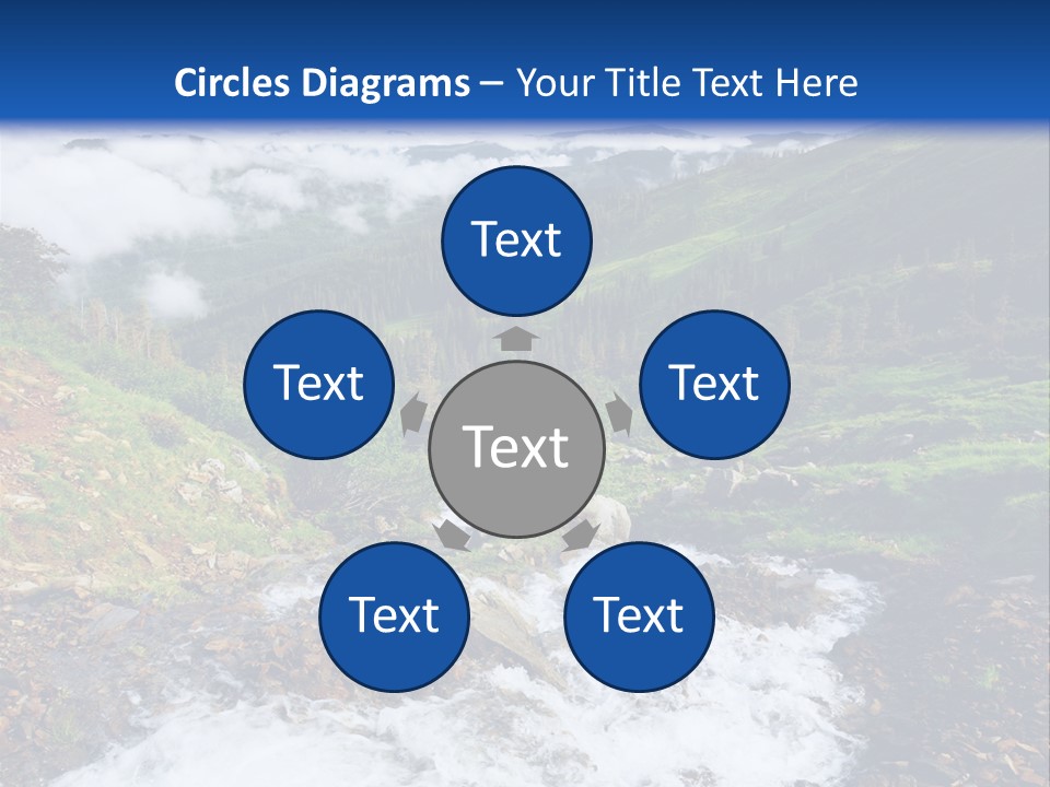 Travel Sunlight Countryside PowerPoint Template