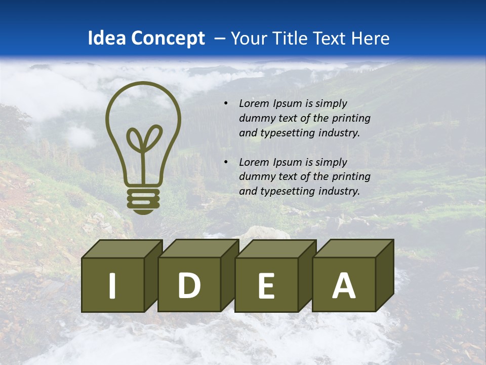 Travel Sunlight Countryside PowerPoint Template