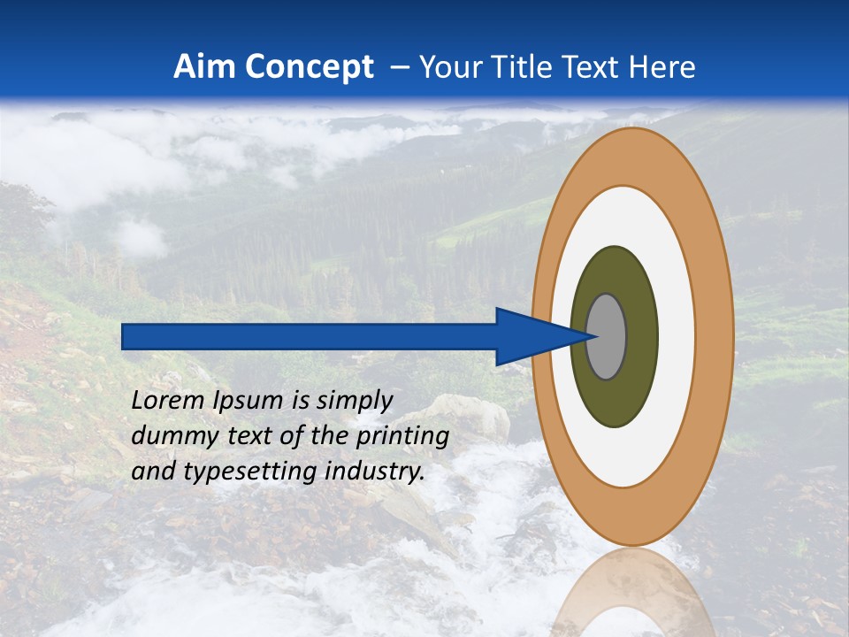 Travel Sunlight Countryside PowerPoint Template