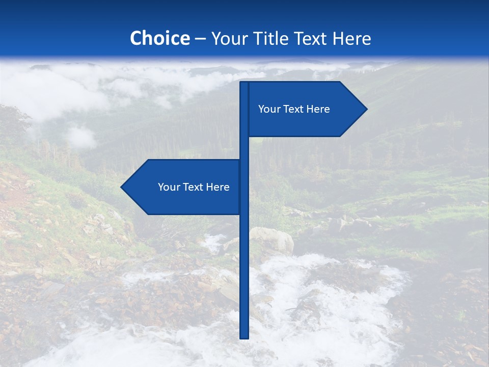 Travel Sunlight Countryside PowerPoint Template