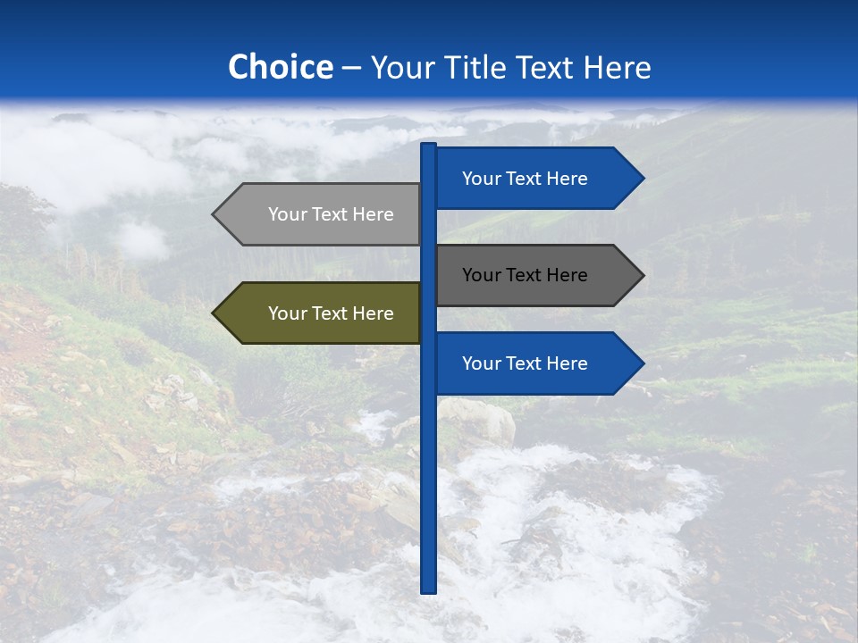 Travel Sunlight Countryside PowerPoint Template