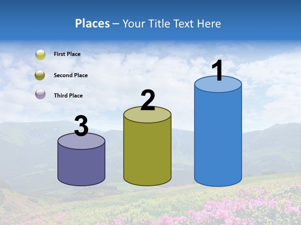 Rhododendron Rural Forest PowerPoint Template