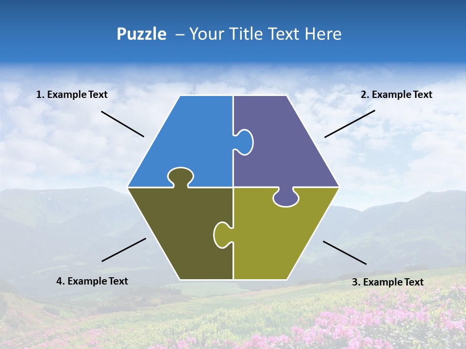 Rhododendron Rural Forest PowerPoint Template