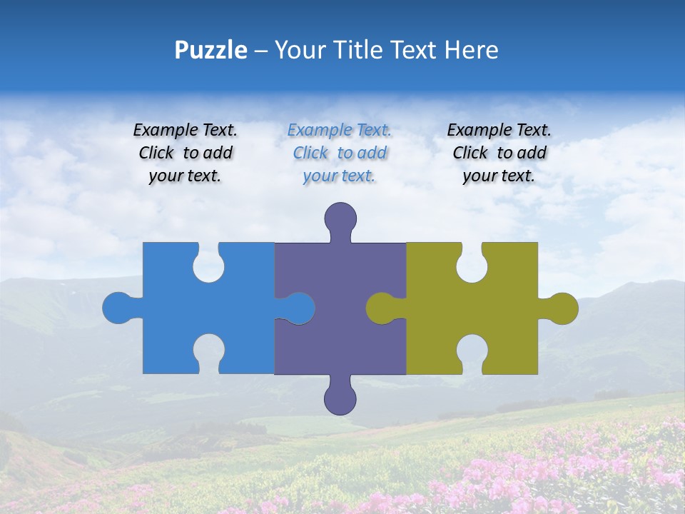 Rhododendron Rural Forest PowerPoint Template