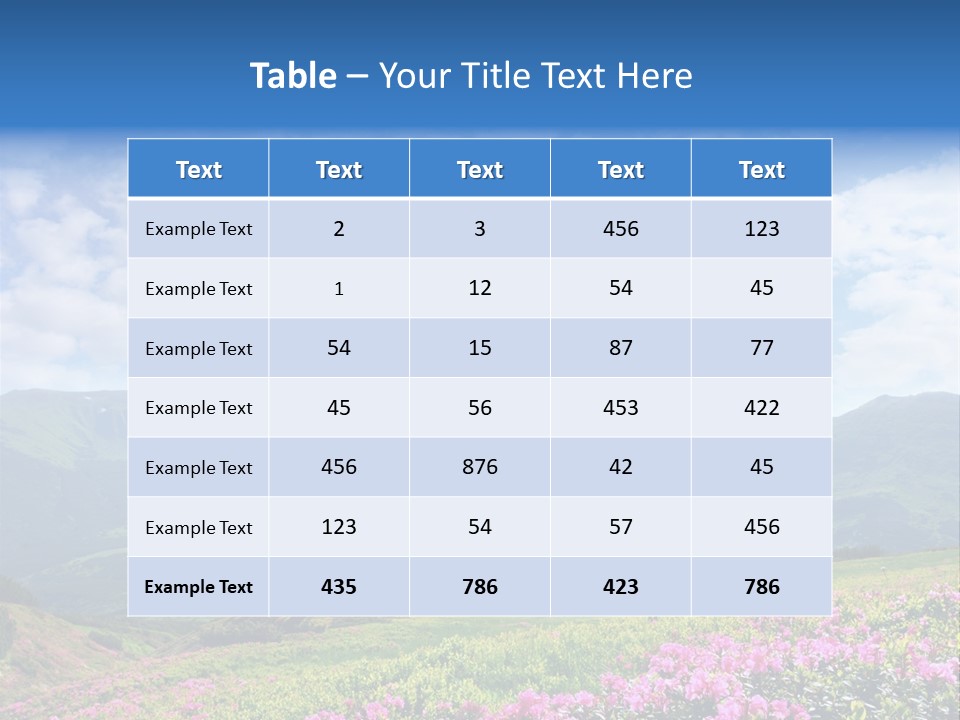 Rhododendron Rural Forest PowerPoint Template