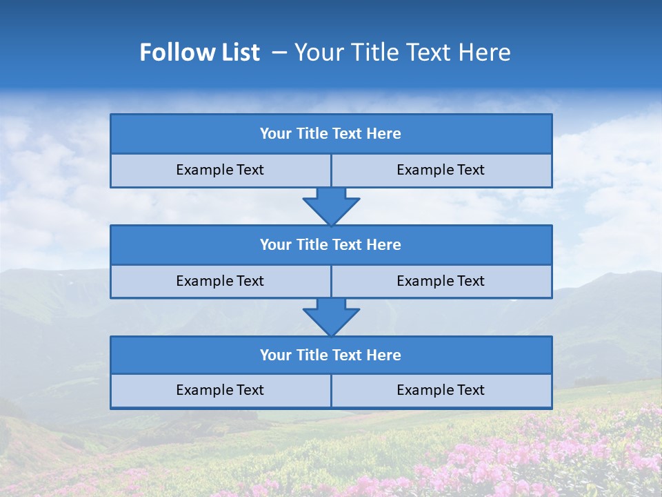 Rhododendron Rural Forest PowerPoint Template