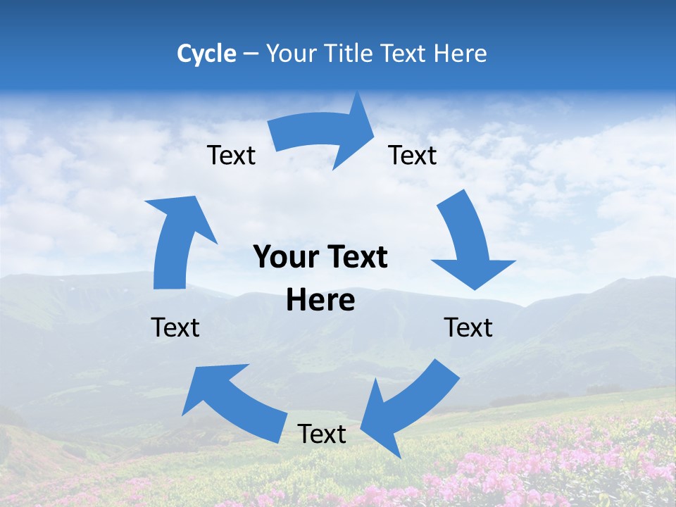 Rhododendron Rural Forest PowerPoint Template