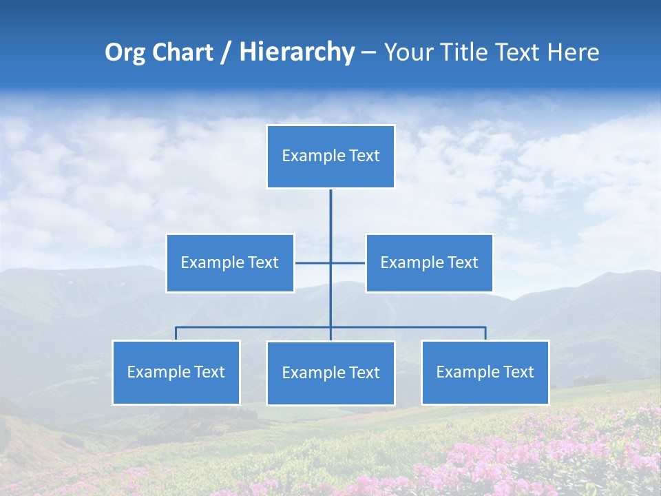 Rhododendron Rural Forest PowerPoint Template