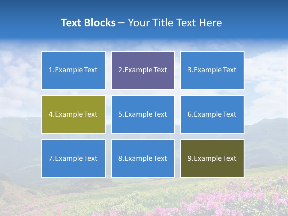 Rhododendron Rural Forest PowerPoint Template