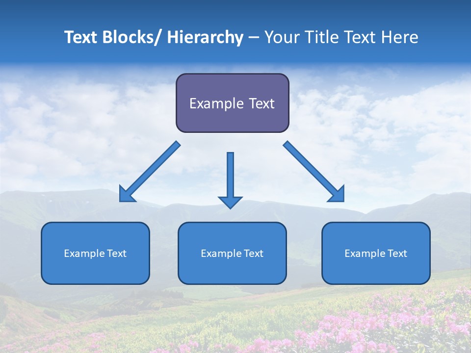 Rhododendron Rural Forest PowerPoint Template