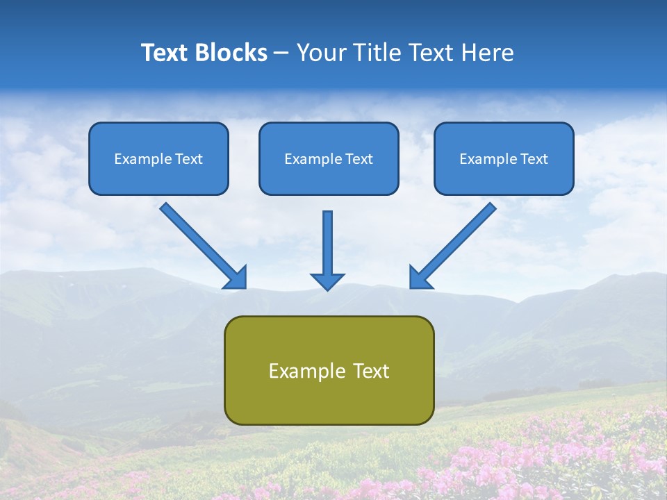 Rhododendron Rural Forest PowerPoint Template