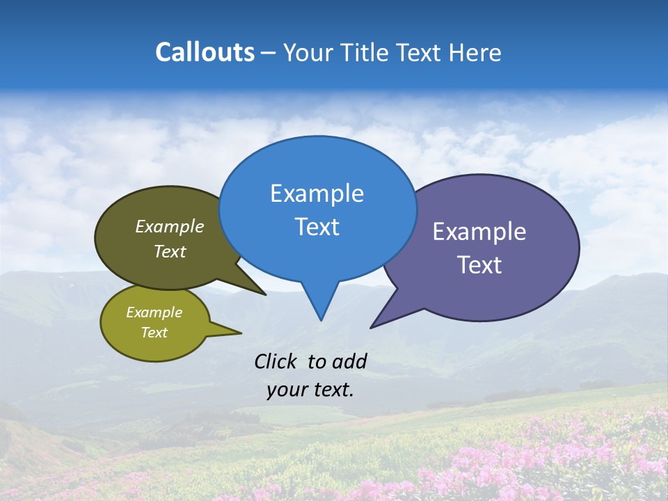 Rhododendron Rural Forest PowerPoint Template