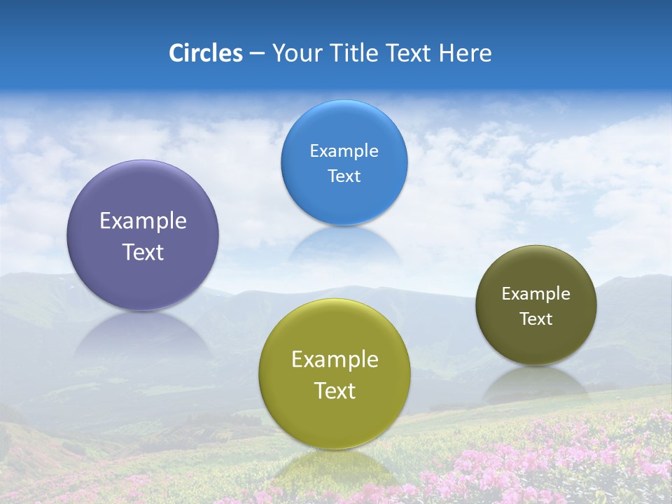 Rhododendron Rural Forest PowerPoint Template