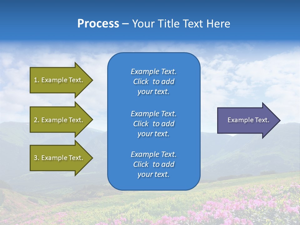 Rhododendron Rural Forest PowerPoint Template