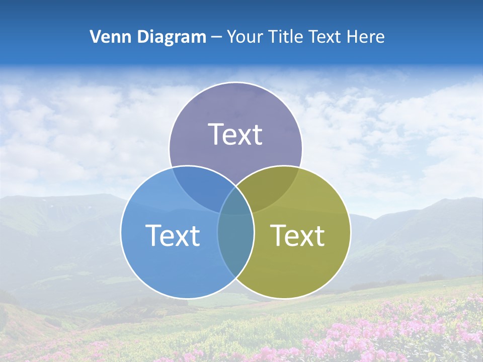 Rhododendron Rural Forest PowerPoint Template