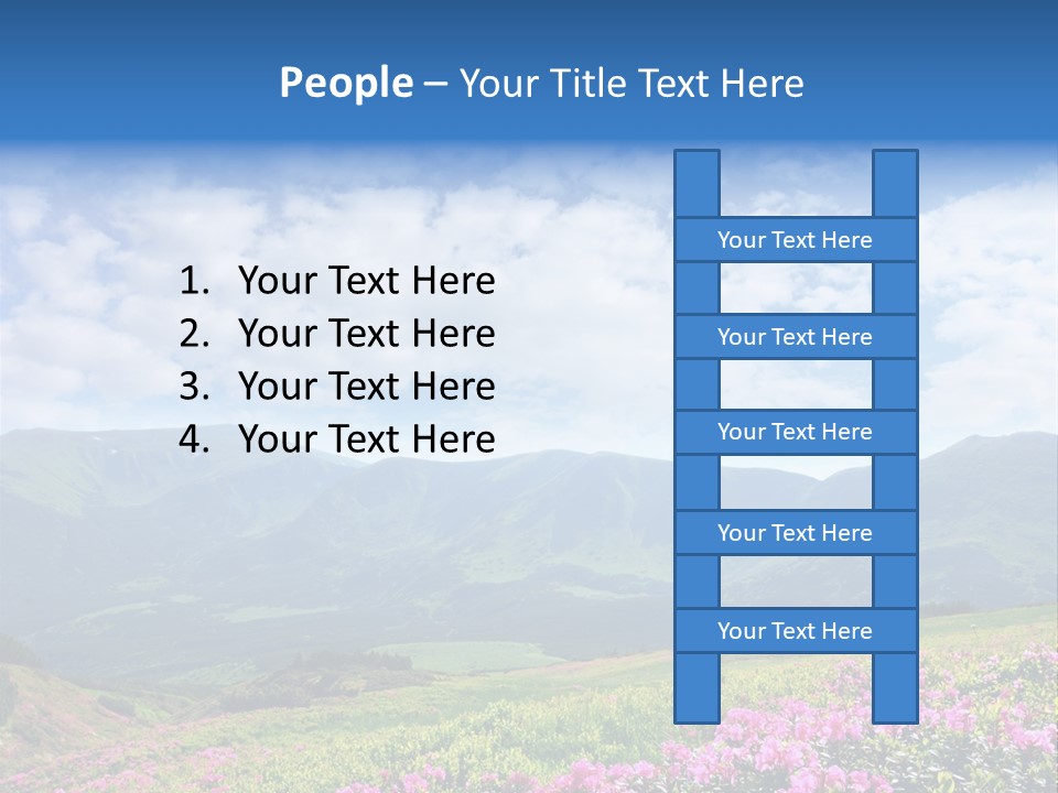 Rhododendron Rural Forest PowerPoint Template