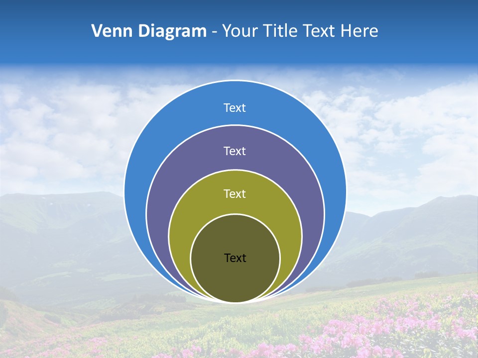 Rhododendron Rural Forest PowerPoint Template