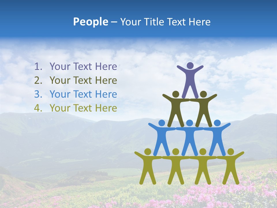 Rhododendron Rural Forest PowerPoint Template