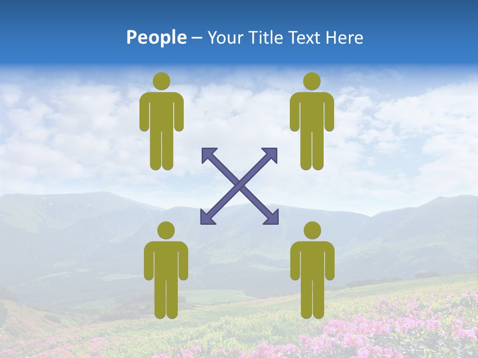 Rhododendron Rural Forest PowerPoint Template