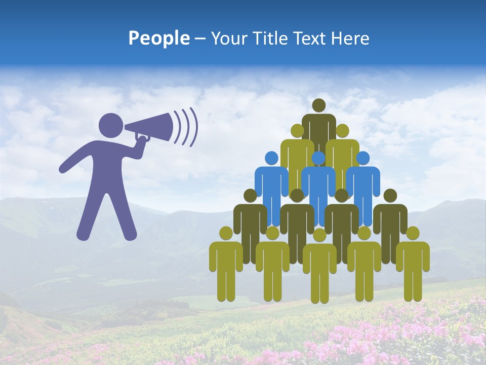 Rhododendron Rural Forest PowerPoint Template