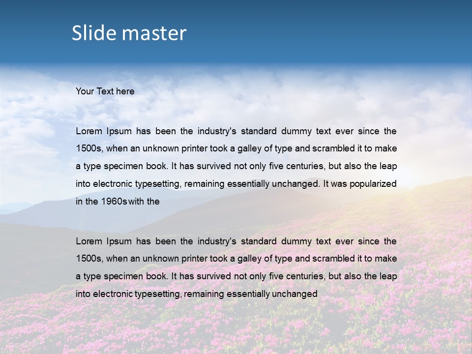 Travel Bloom Beautiful PowerPoint Template