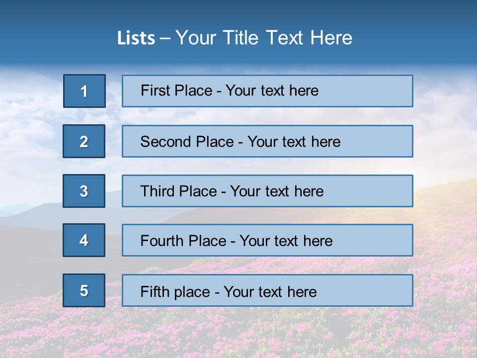 Travel Bloom Beautiful PowerPoint Template