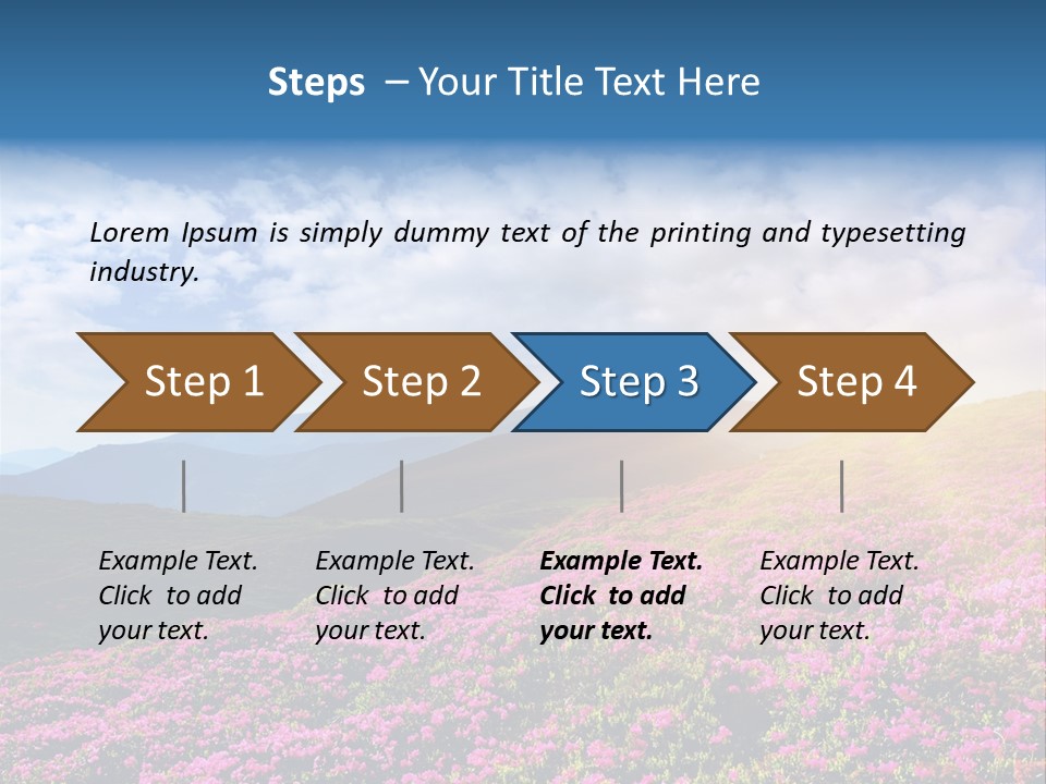 Travel Bloom Beautiful PowerPoint Template