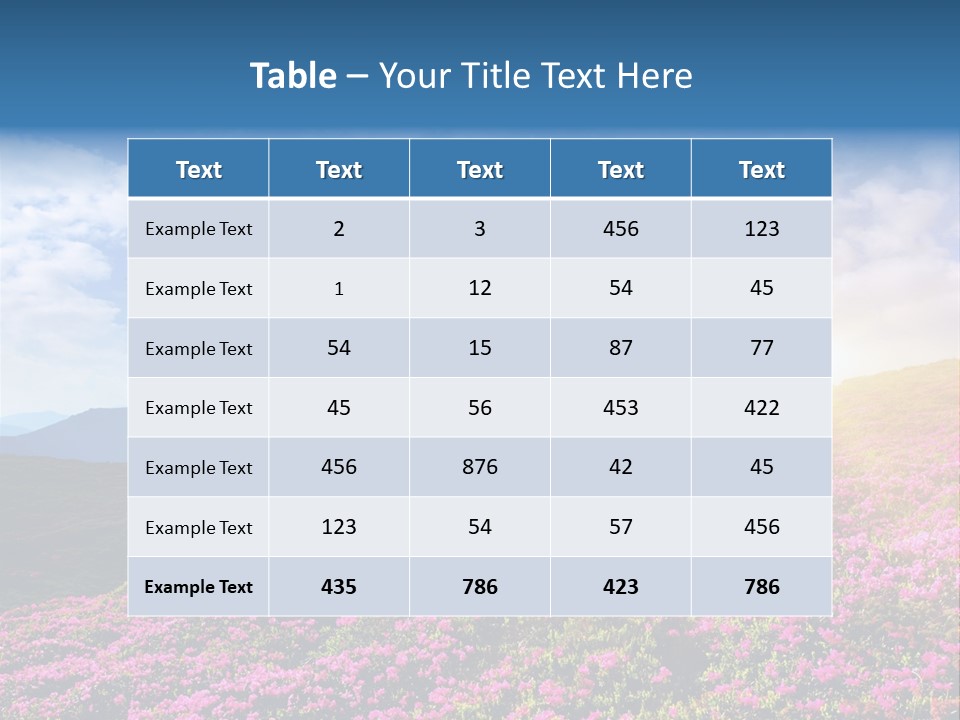 Travel Bloom Beautiful PowerPoint Template