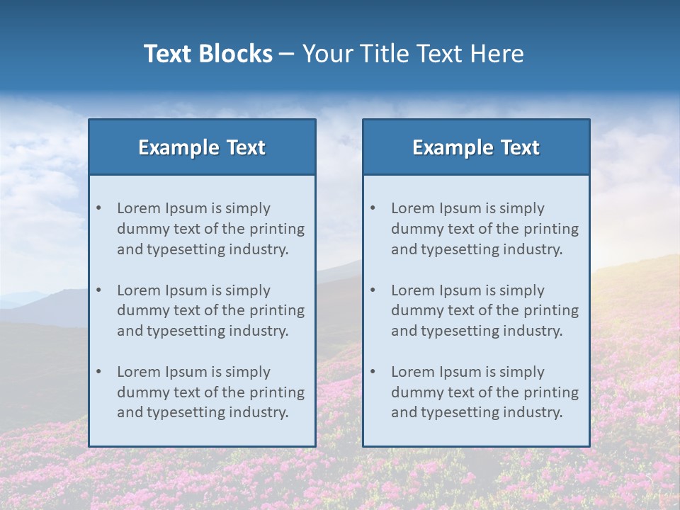 Travel Bloom Beautiful PowerPoint Template